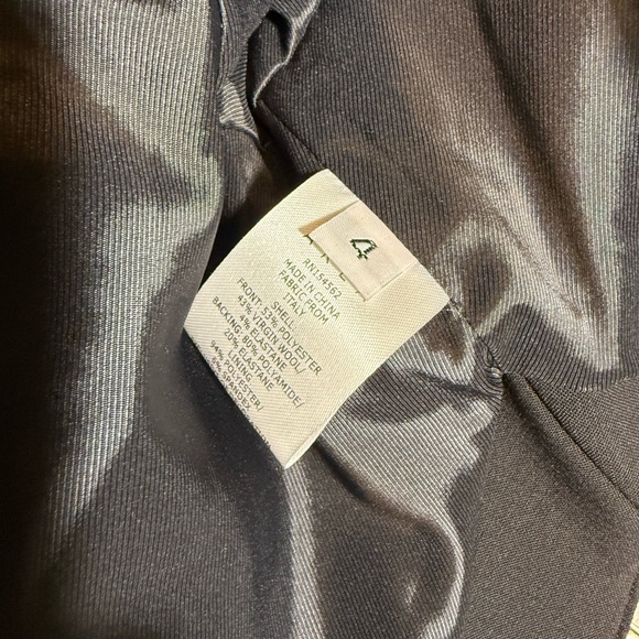 AREA drapped Black Cropped Blazer with Crystal Trim - Picture 9 of 12